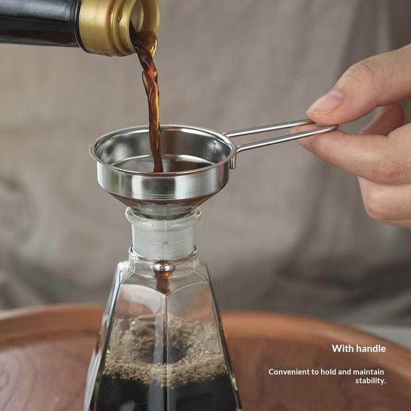 ステンレス鋼製ハンドル付き小型金属漏斗、ボトル充填用、酒、ワ - Kitchen Gadgets For Small Kitchens のレビューと価格