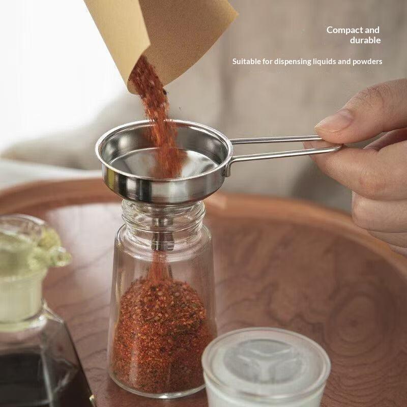 ステンレス鋼製ハンドル付き小型金属漏斗、ボトル充填用、酒、ワ - Kitchen Gadgets For Small Kitchens のレビューと価格