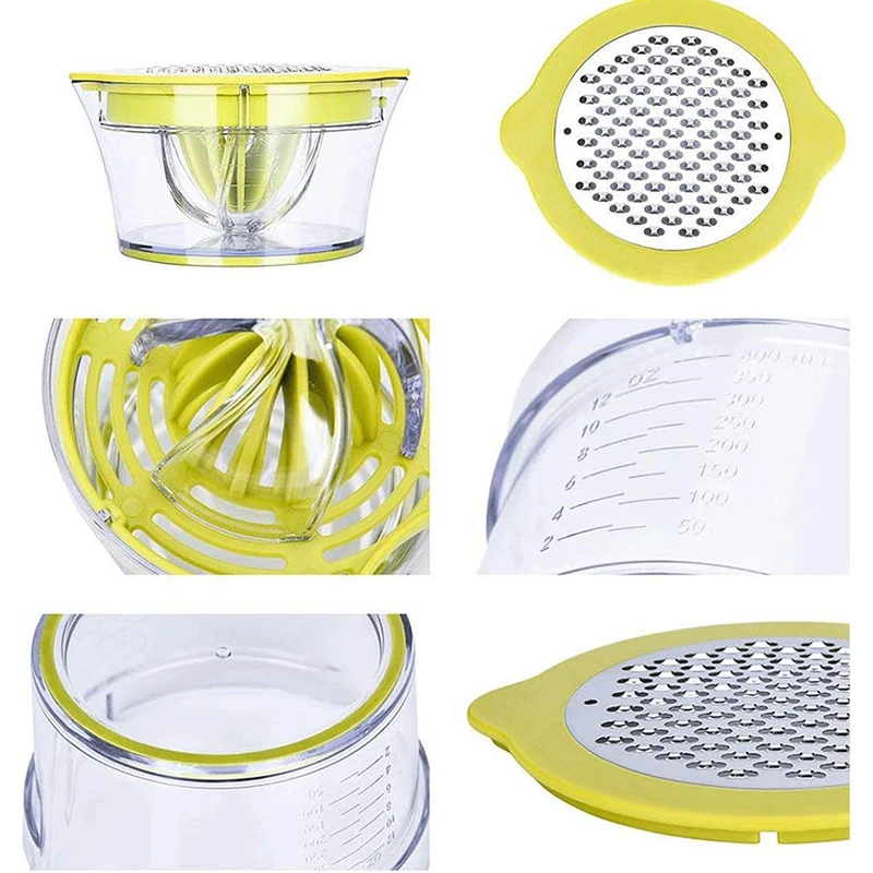 手動式シトラスレモンオレンジジューサー、内蔵計量カップとグレ - Citrus Lemon Squeezer のレビューと価格