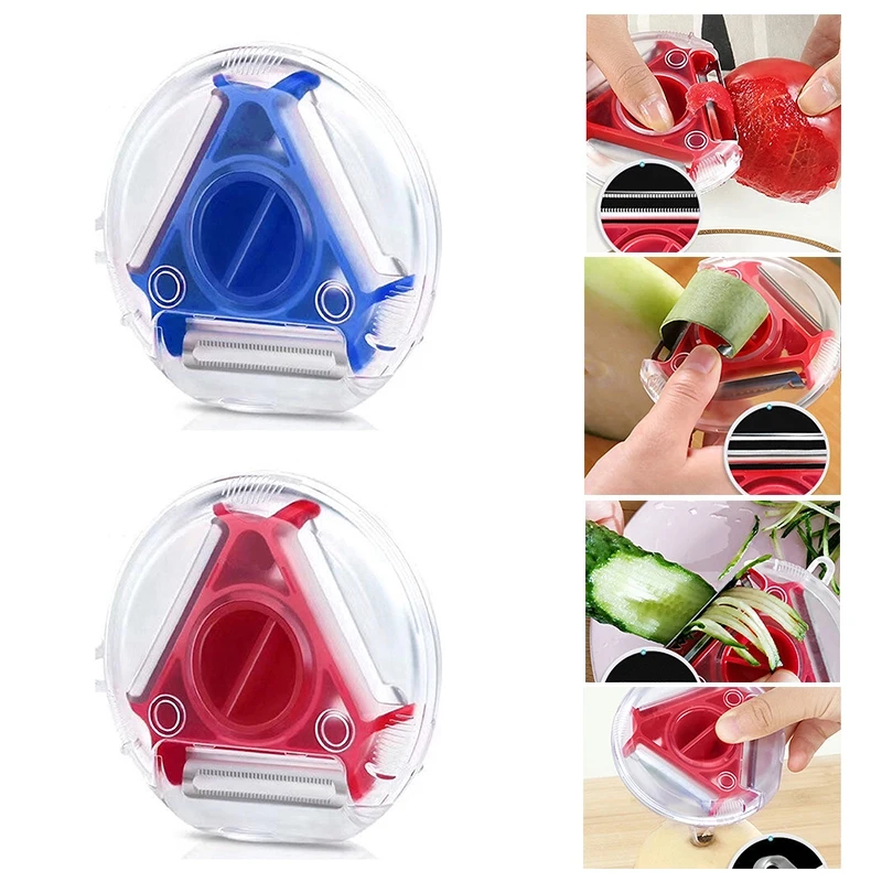 1/3 個 3in1 マジックトリオピーラーセットスライサー - Household Kitchen Gadgets Vegetable Cutter Silk Cutter のレビューと価格