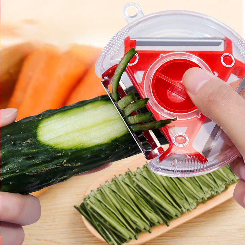 1/3 個 3in1 マジックトリオピーラーセットスライサー - Household Kitchen Gadgets Vegetable Cutter Silk Cutter のレビューと価格