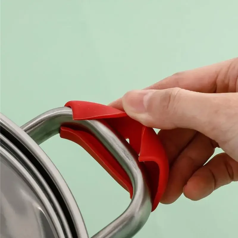 2/8 個耐熱シリコンパンハンドルカバーノンスリップポット耳 - Kitchen Gadgets Holder のレビューと価格