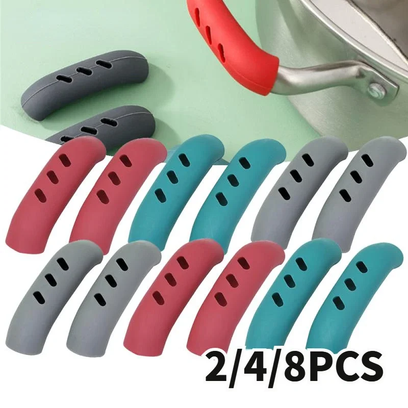 2/8 個耐熱シリコンパンハンドルカバーノンスリップポット耳 - Kitchen Gadgets Holder のレビューと価格